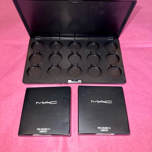 MAC M.A.C. Cosmetics Makeup Single Eyeshadow Refill Palette Case Cases Lot of 3 - Picture 2 of 5